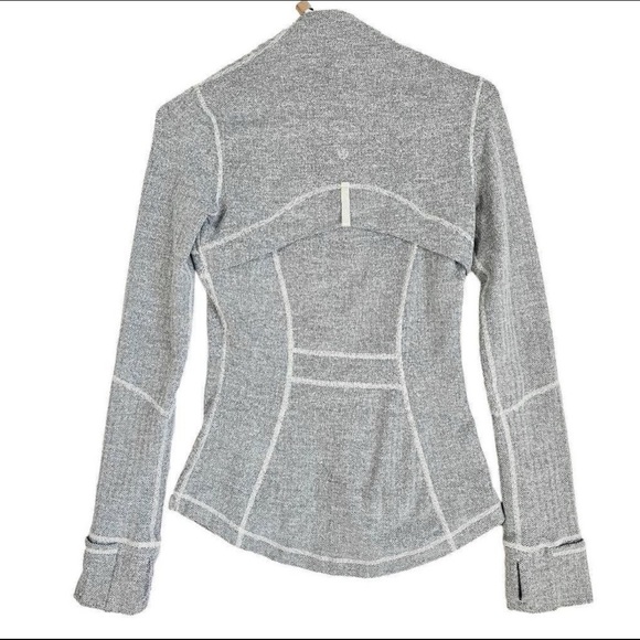 Lululemon Define Running Full Zip Jacket Gray 4 - Picture 4 of 4